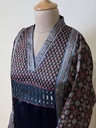 Ajrakh Mashru Silk Kurti 5053 BLACK