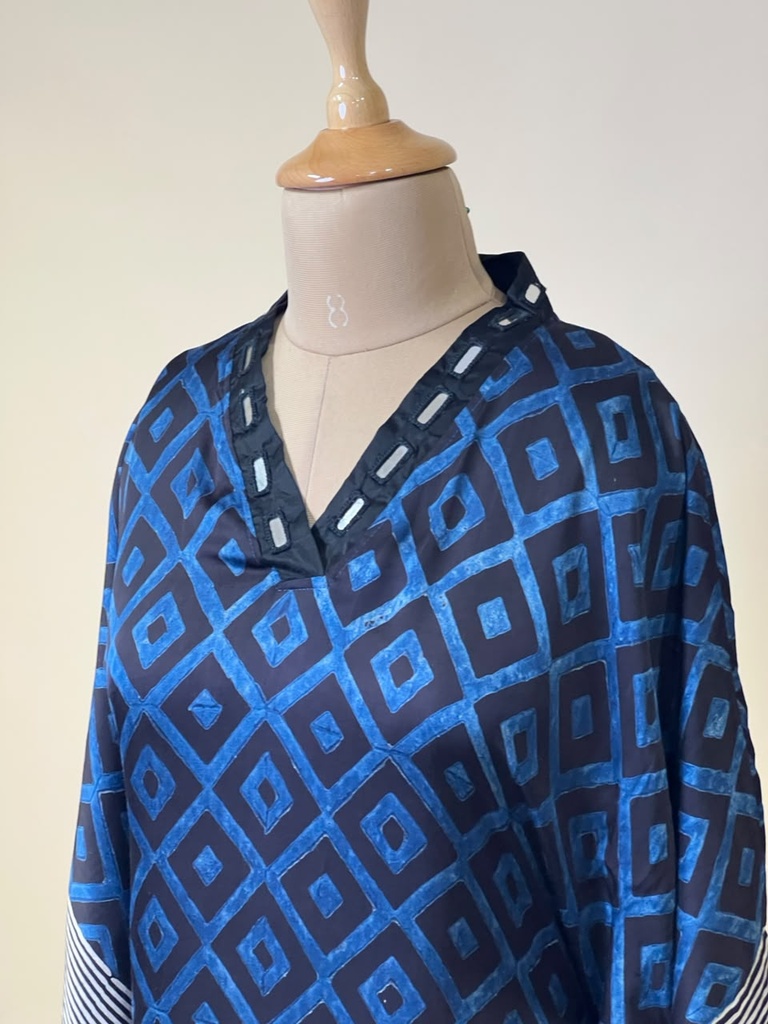 Ajrakh Modal Kaftans 4803 BLACK 1