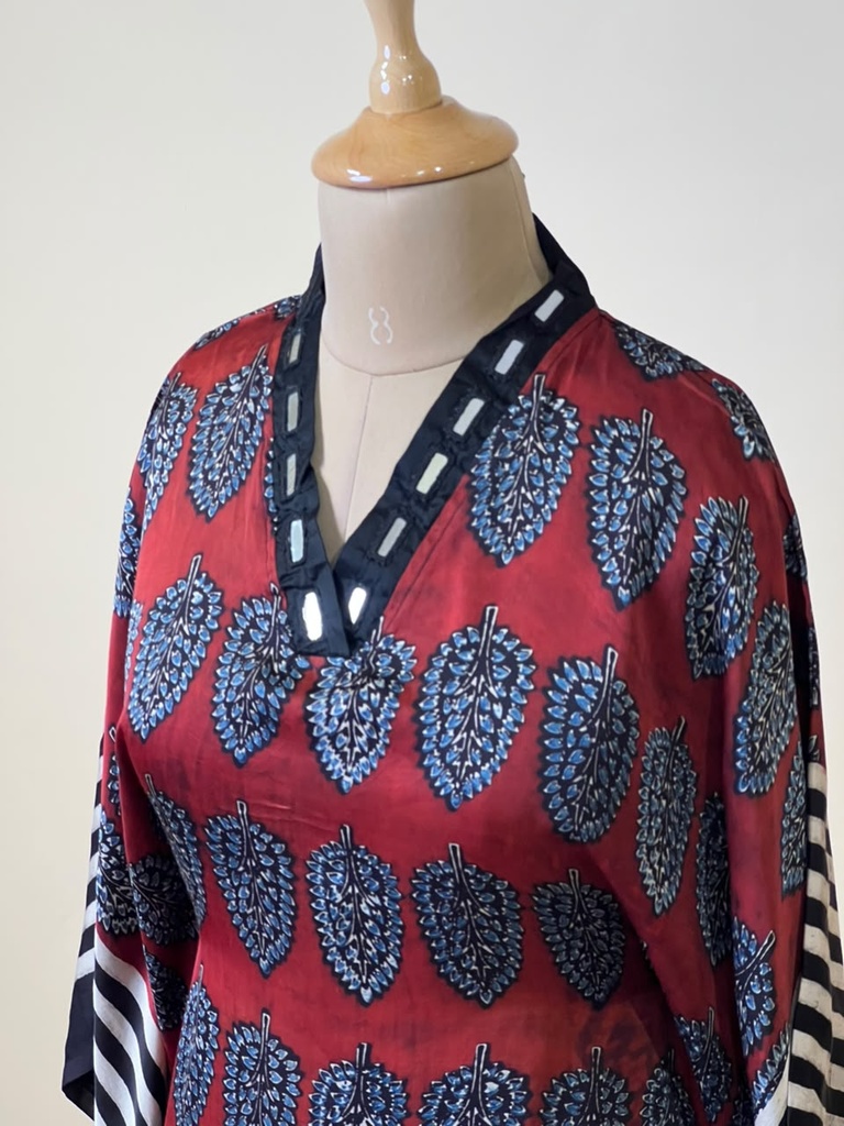 Ajrakh Modal Kaftans 4803 RED 2