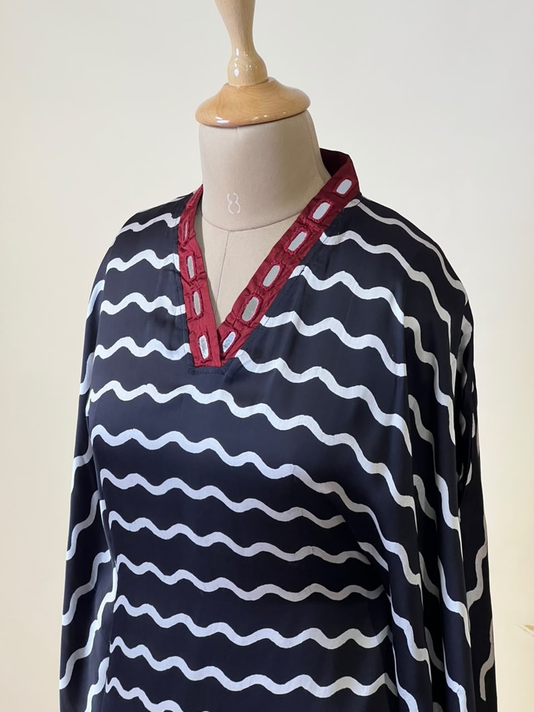 Ajrakh Modal Kaftans 4803 BLACK 5