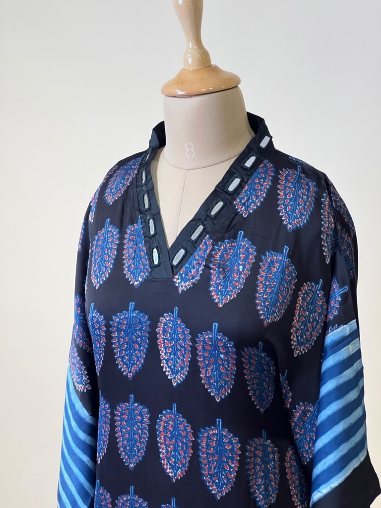 Ajrakh Modal Kaftans 4803 BLACK 7