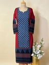 Ajrakh Cotton Kurti 5029 BLUE
