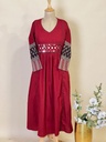 Premium Cotton Kurti 5029 MAROON