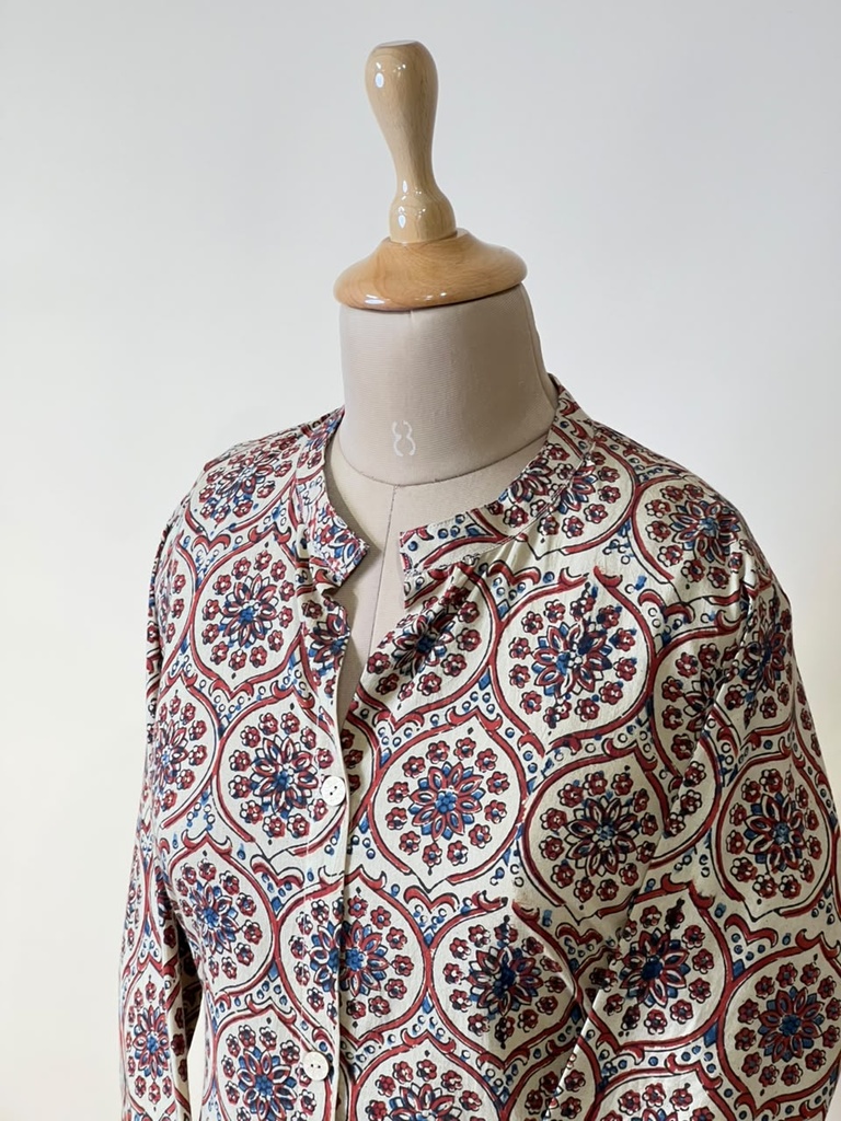 Ajrakh Aline Cotton Kurti 5028