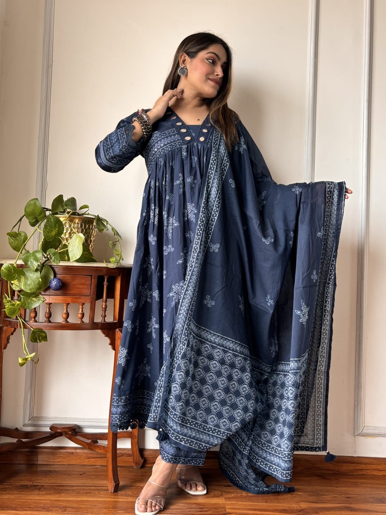 Premium Cotton Kurti Set 4610