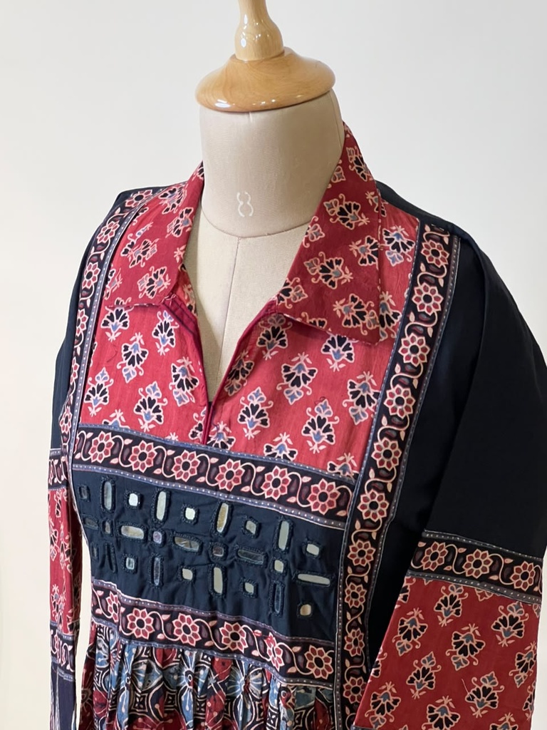 Ajrakh Cotton Kurti 5029