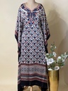 Premium Ajrakh Silk Kaftans 4801 BLACK 3