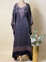 Premium Ajrakh Silk Kaftans 4801 BLACK 5