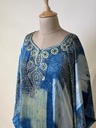 Premium Ajrakh Silk Kaftans 4801 BLUE 7