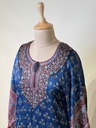 Premium Ajrakh Silk Kaftans 4801 BLUE 8