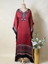 Premium Ajrakh Silk Kaftans 4801 RED 1