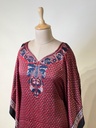 Premium Ajrakh Silk Kaftans 4801 RED 2