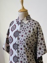 Ajrakh Kaftan Style Cotton Dress IVORY