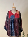 Ajrakh Modal Silk Peplum top 5058