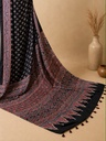 Handwork Ajrakh Modal Silk Sarees 5036 S4