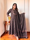 Ajrakh Anarkali Cotton Kurti Sets 5043