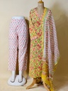 Pure Cotton Kurti Set 5043 YELLOW