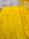 Premium Cotton embroidered Kurti set 5043 YELLOW