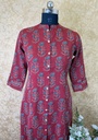 Ajrakh Kantha Cotton Kurti  