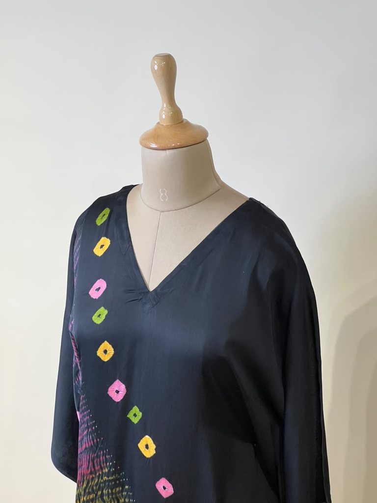 Shibori Modal Kaftans 4803 BLACK
