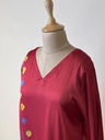 Shibori Modal Kaftans 4803 BRICK RED