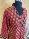 Ajrakh Aline Cotton Kurti  5043