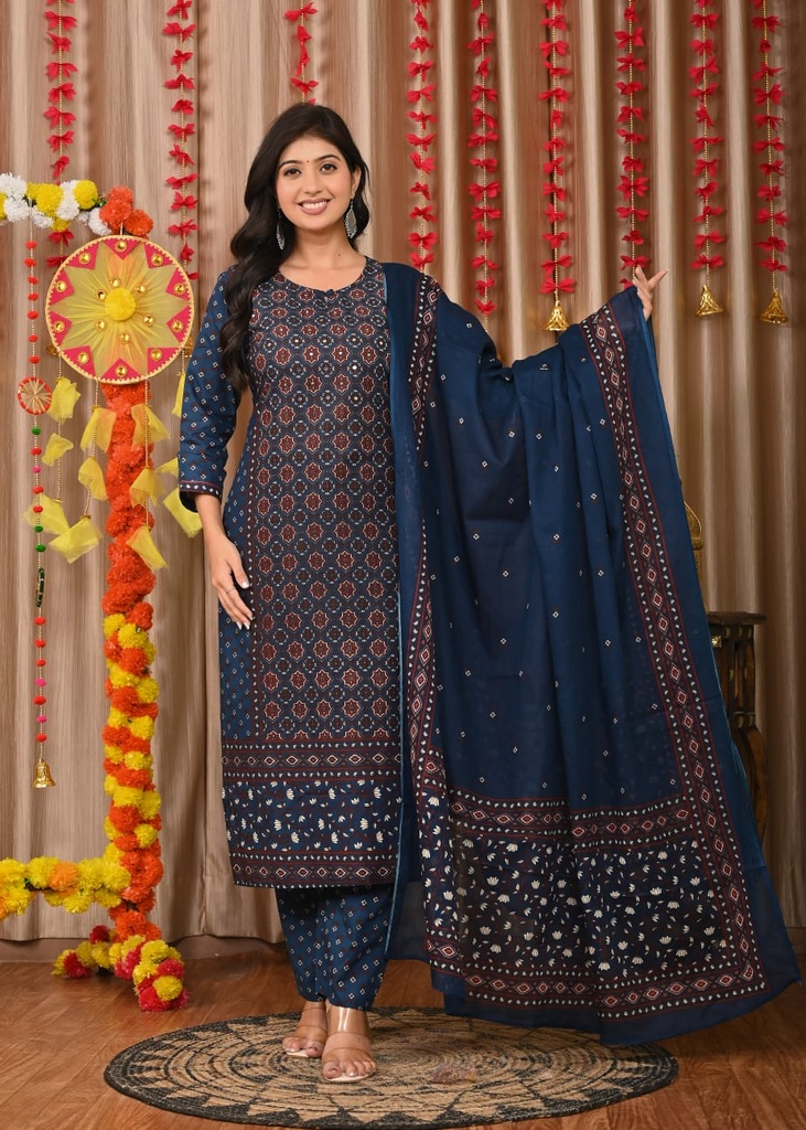 Cotton Kurti Sets 5043