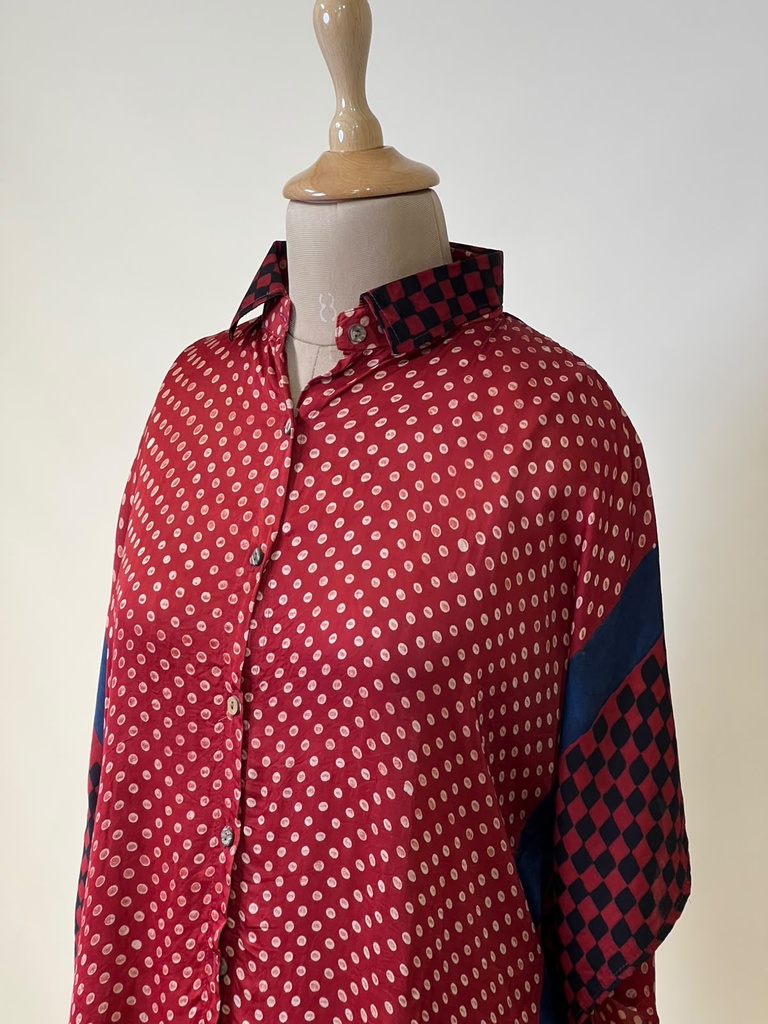 Ajrakh Modal Shirt Kaftans 5015