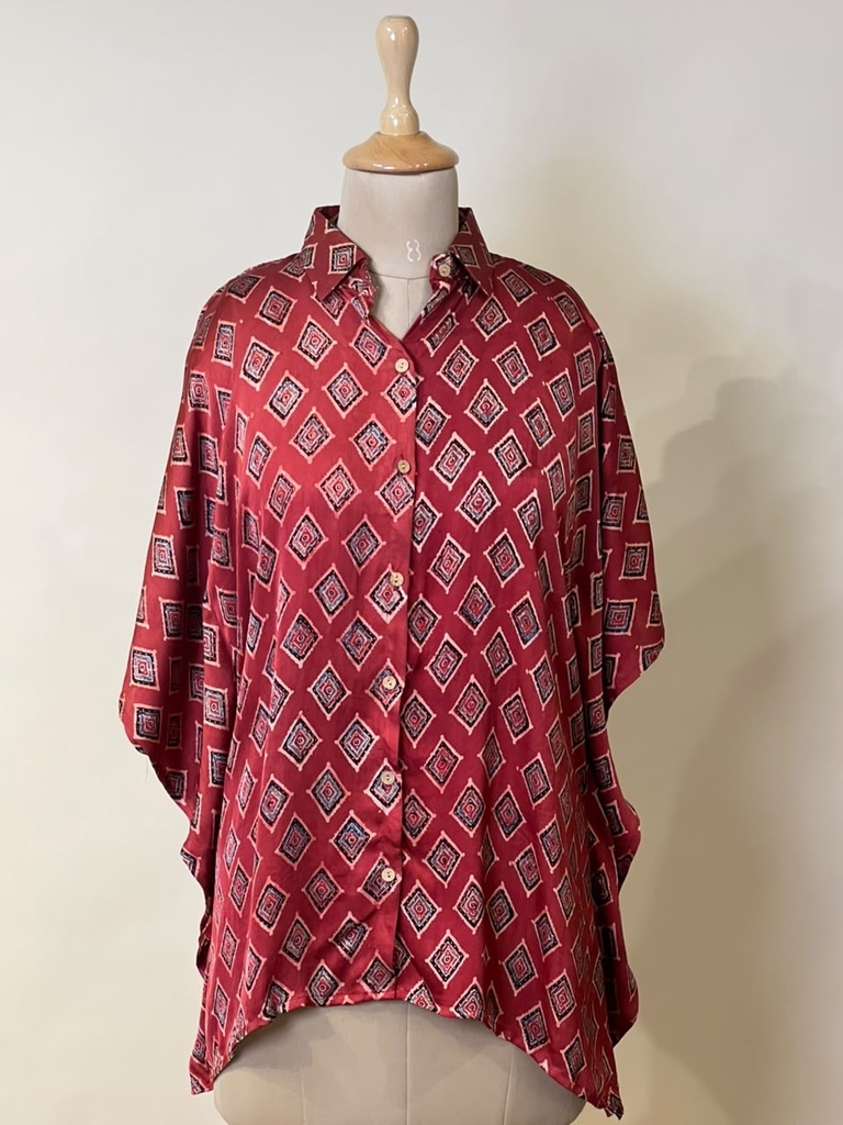 Ajrakh Modal Shirt Kaftans 5015