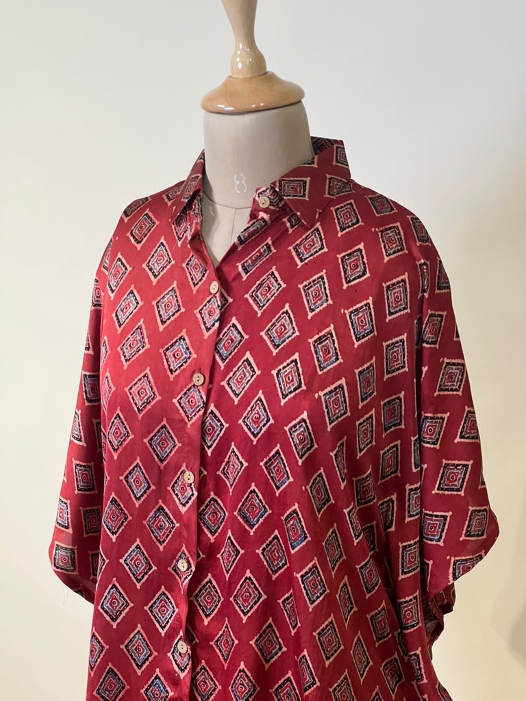 Ajrakh Modal Shirt Kaftans 5015