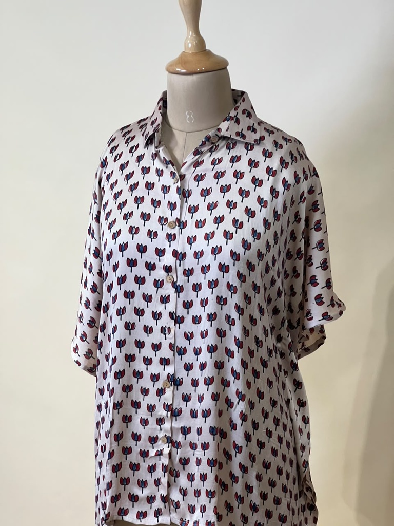 Ajrakh Modal Shirt Kaftans 5015