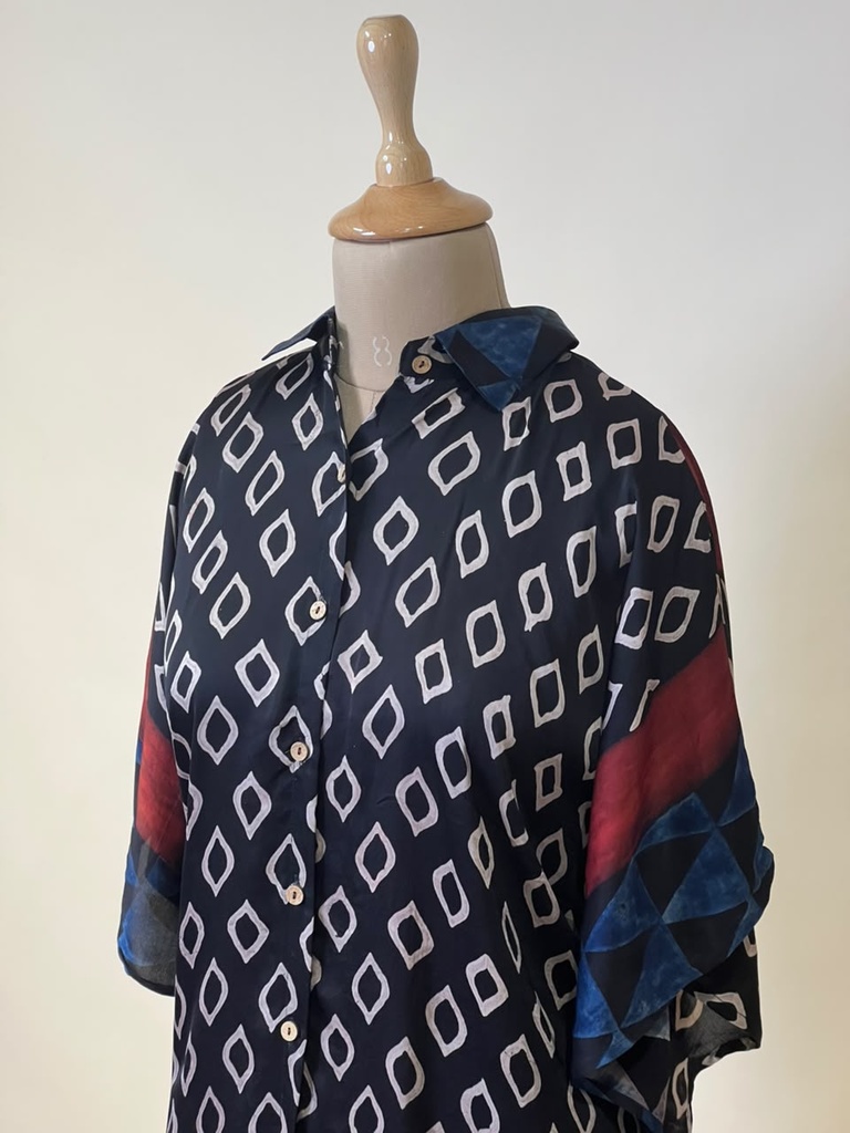 Ajrakh Modal Shirt Kaftans 5015