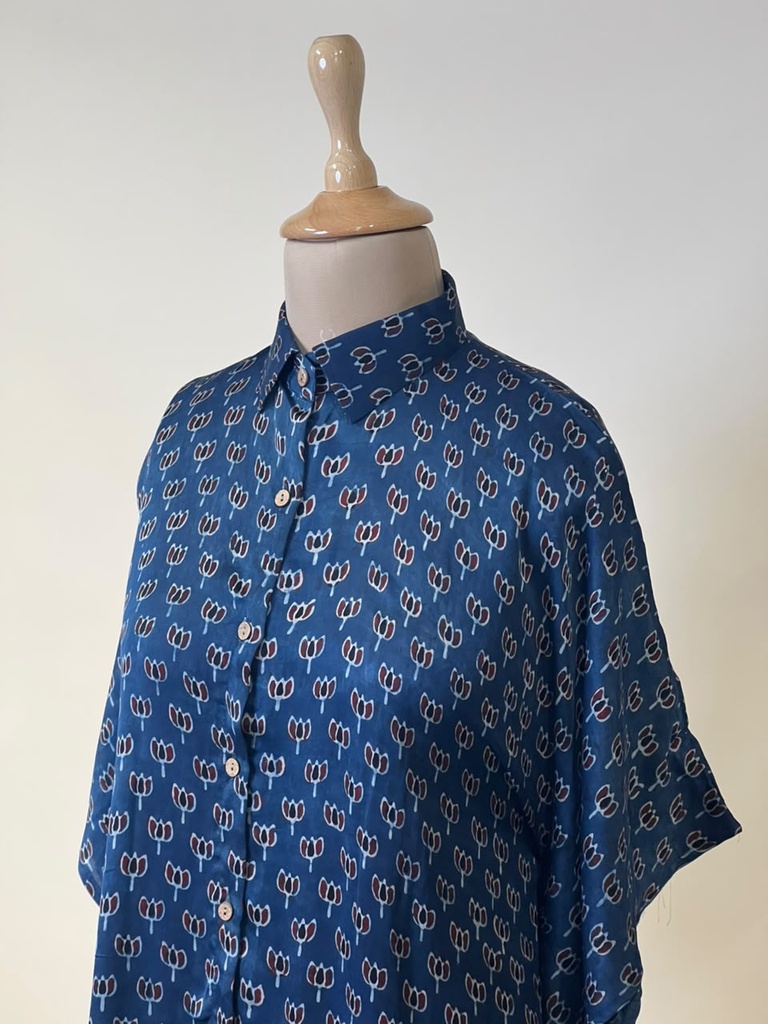 Ajrakh Modal Shirt Kaftans 5015