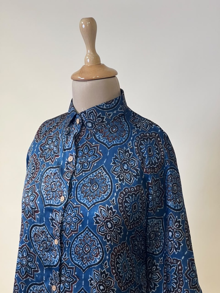 Ajrakh Modal Shirt Kaftans 5015