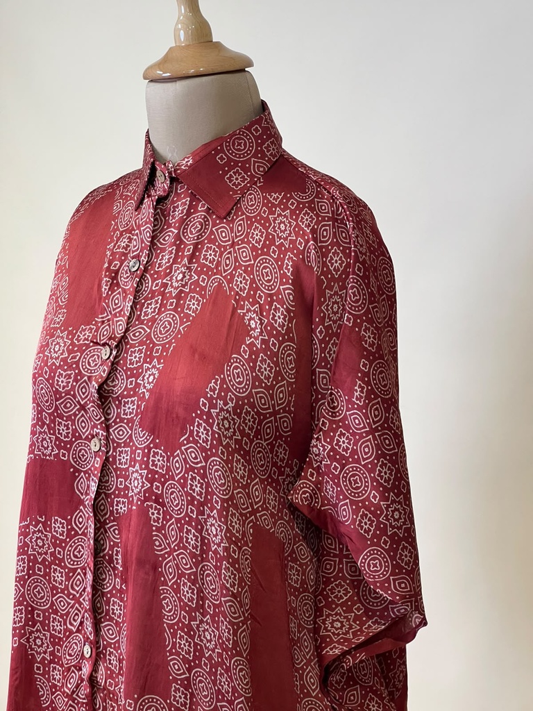 Ajrakh Modal Shirt Kaftans 5015