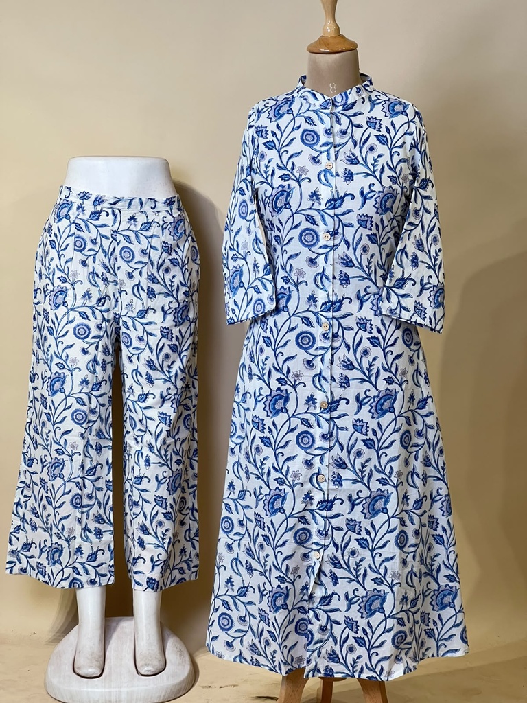 Pure Cotton Coord Sets 5028 BLUE 1