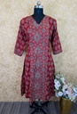 Ajrakh Soft Cotton Kurti 5043