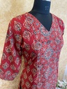 Ajrakh Soft Cotton Kurti 5043