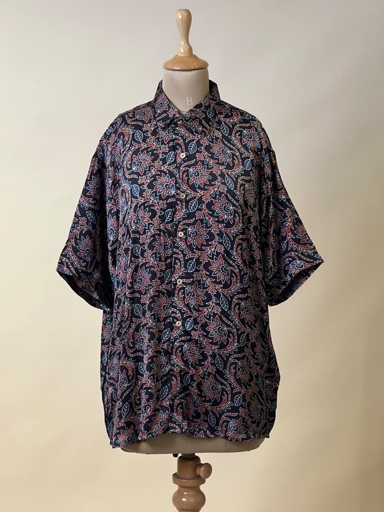 Ajrakh Modal Mens Shirt 5049 BLACK 2