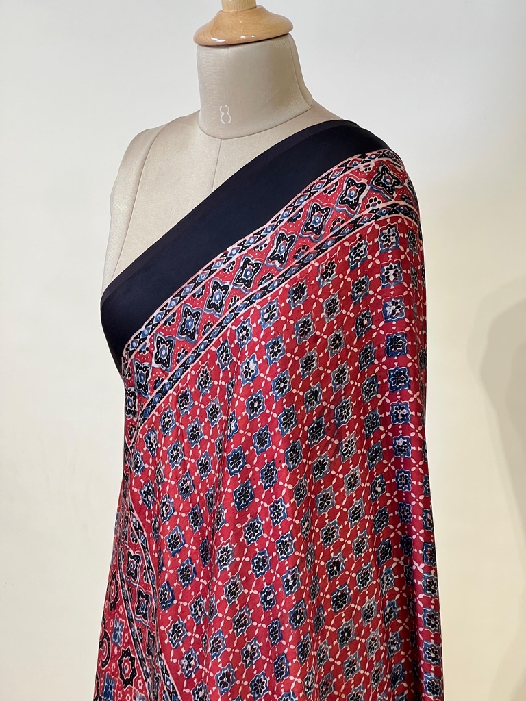 Ajrakh Modal Dupatta 5072 RED 1