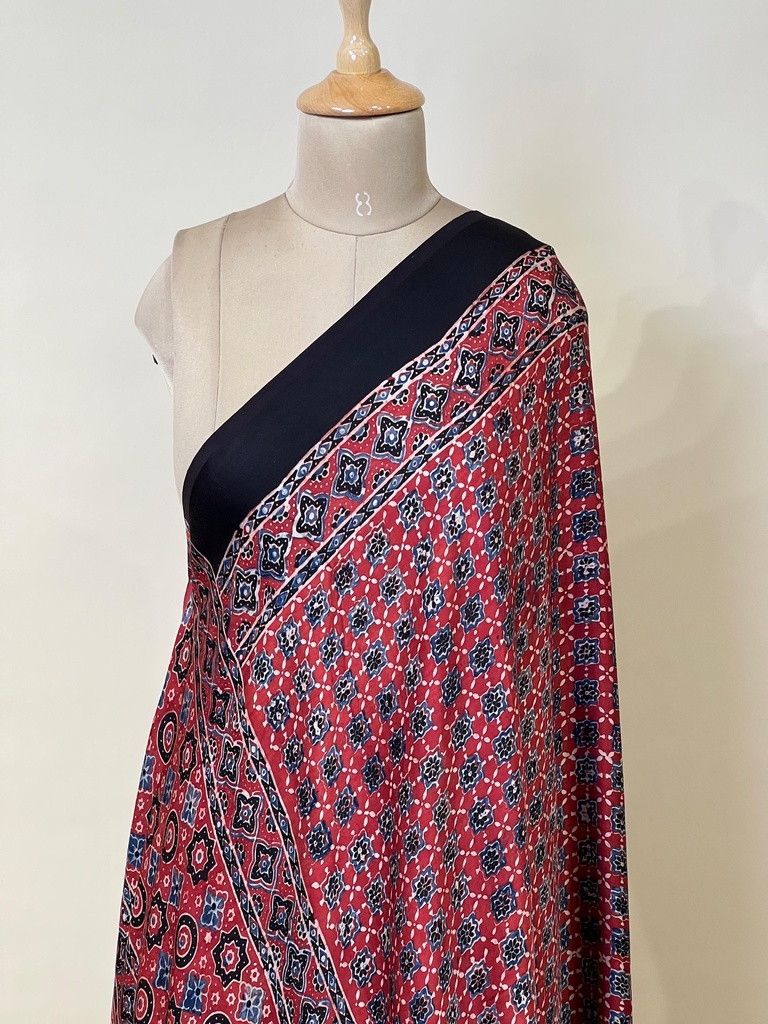 Ajrakh Modal Dupatta 5072 RED 2