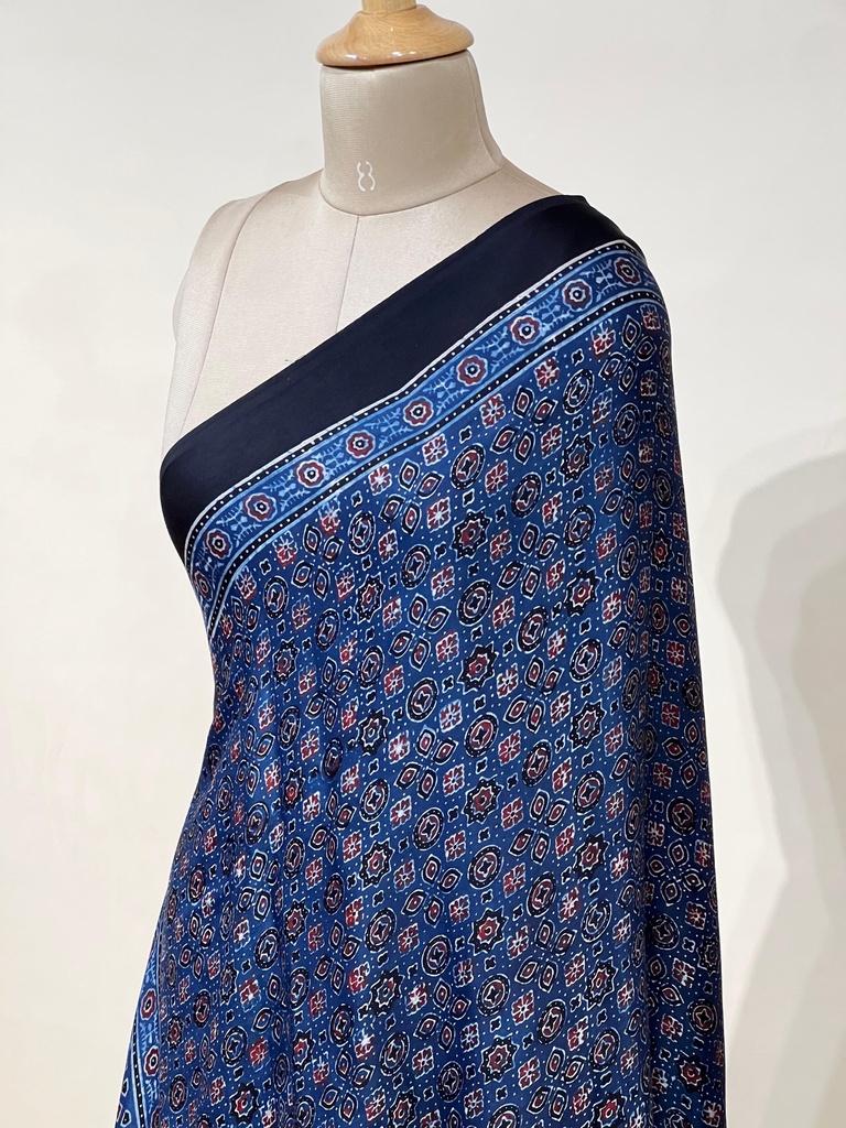 Ajrakh Modal Dupatta 5072 BLUE 2
