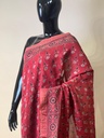 Ajrakh Maheshwari Silk Sarees 5028