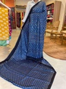 Ajrakh Mirror Saree 5036