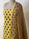 Kota Dupatta Ajrakh Suit 5025 YELLOW 1