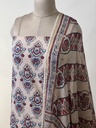 Kota Dupatta Ajrakh Suit 5025 BEIGE