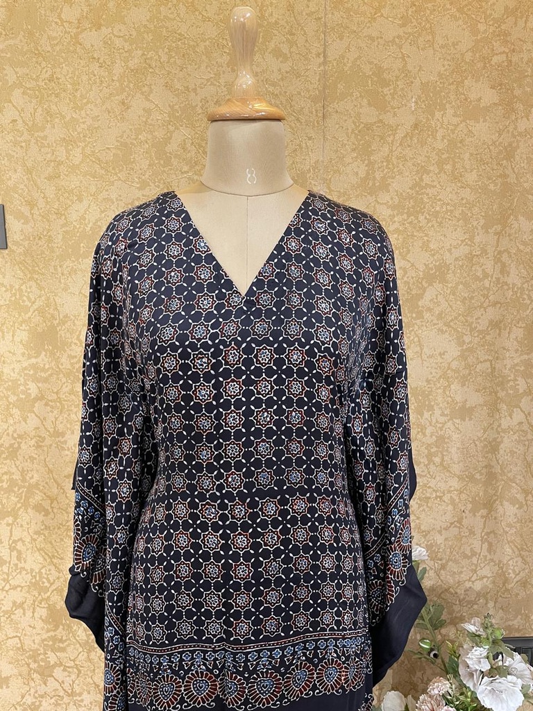 Ajrakh Silk Kaftans 4801