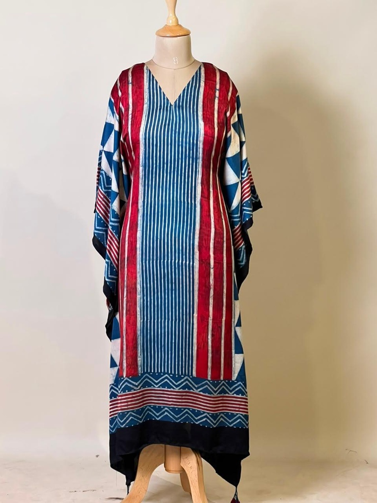Exclusive Ajrakh Silk Kaftans 4801