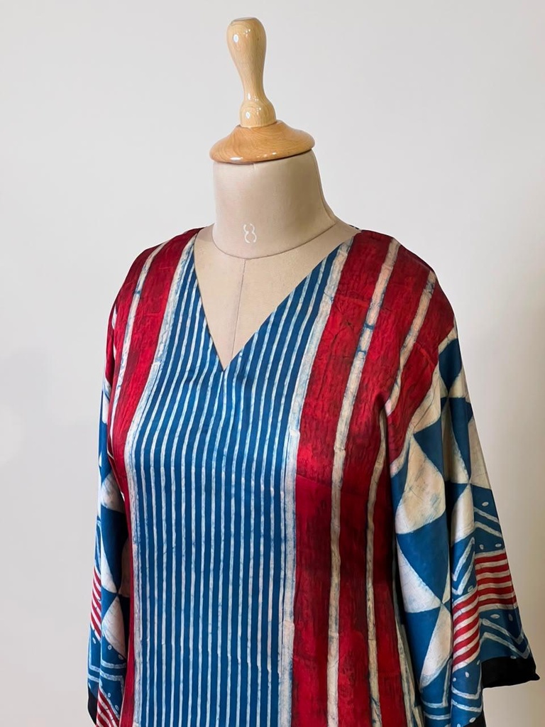 Exclusive Ajrakh Silk Kaftans 4801