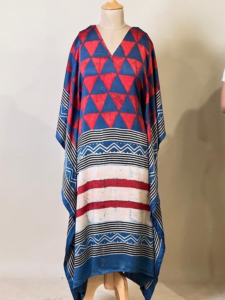 Exclusive Ajrakh Silk Kaftans 4801